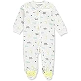 Carter's Unisex Baby Footed Coverall - Off White/Multi, 6 Months