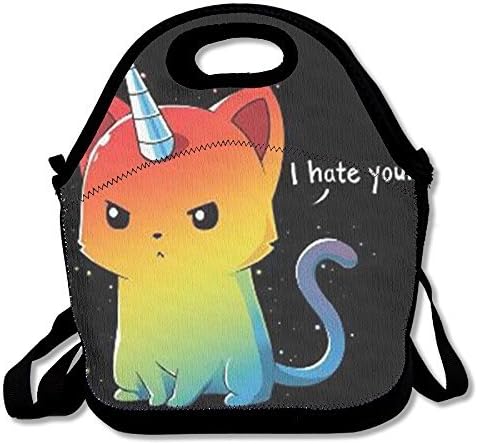 Cat Unicorn Travel Picnic Lunch Bag Lunchboxes Outdoor Lunch Box Bag Lunch Tote Handbag Lunch Pouch Convenience For Out