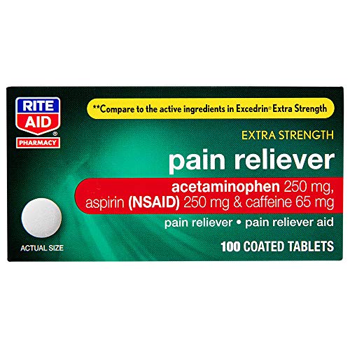 Rite Aid Extra Strength Pain Reliever, Acetaminophen 250mg, Aspirin