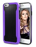 iPhone 6 Case, LoHi(TM) Apple iPhone 6 Slim Case Bumper Cover Shock-Absorption Shell Protective Anti-Scratch Slim Cover for iPhone 6 (Black + Purple)