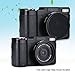 Digital Camera Vlog Camera Full HD 1080p Point and Shoot Camera Flip Screen Camera Flash light Camcorder with Lens Cap