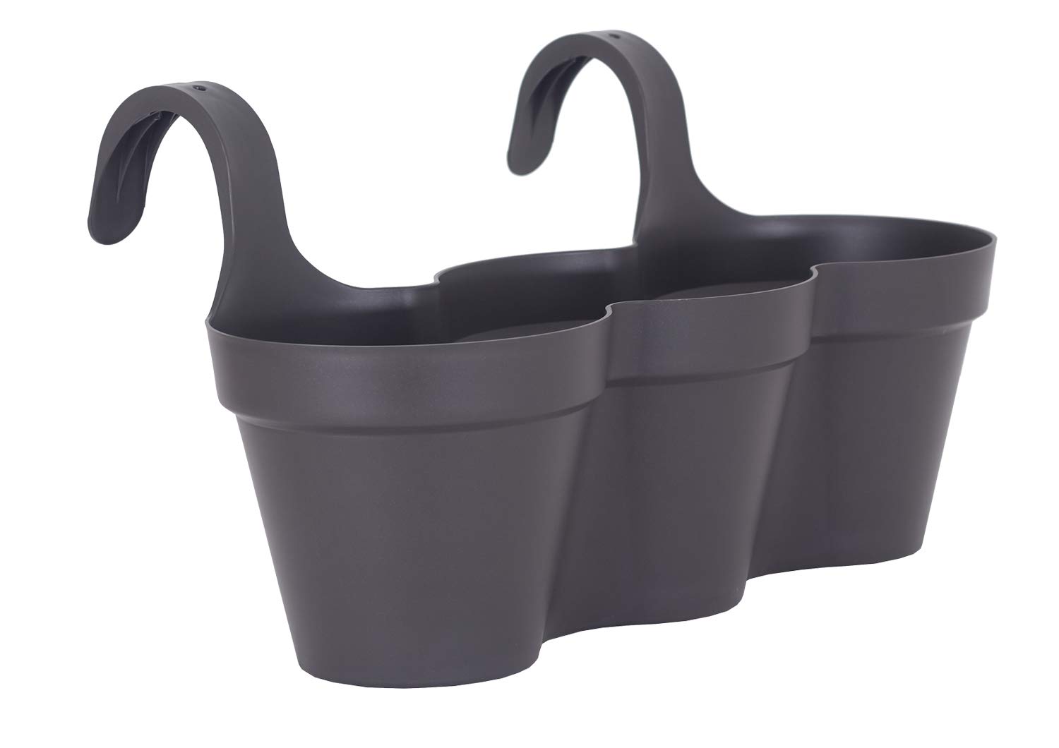 Artevasi Capri Triple, Hanging balcony, plastic pot, matt finish, anthracite colour