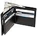 RFID Blocking Extra Capacity Bifold Genuine Leather Wallet for Men, Credit Card & ID Protecting