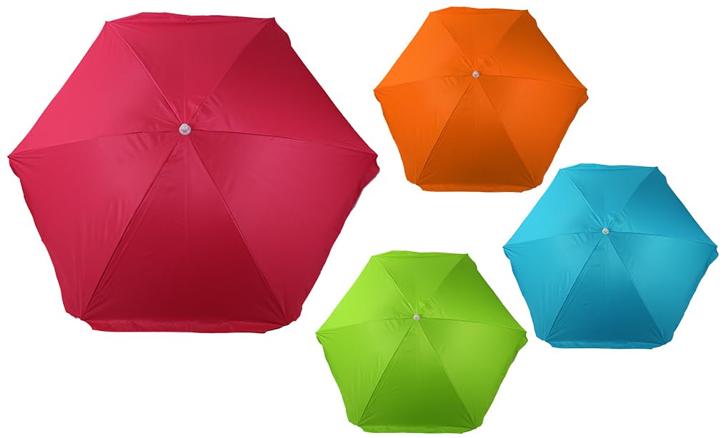 BLUE SKY - Parasol - Summer Accessory - 171140 - Random Colour - Plastic - 140 cm x 140 cm - Sand - Protection - From 14 years