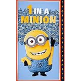 Universal Despicable Me 1 in A Minion 24 In. Panel Dusty Blue Fabric