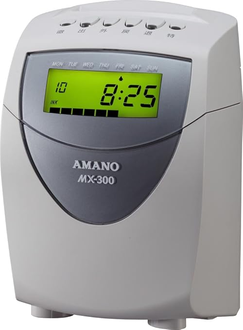 Amazon アマノ タイムレコーダー Mx 300 タイムカード本体 文房具 オフィス用品