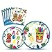 WERNNSAI Hawaiian Luau Party Supplies - 48 PCS Luau Plates And Napkins Tropical Tiki Birthday Decorations Hawaiian Paper Plates Tableware Set for Summer Pool Beach Party Serves 16 Guests