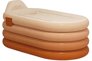 Blow Up Bathtub,Full-Body Soaking Washing Tool,Adults Inflatable Bath Tub - for Spa Relaxing Recovery Apartment Home Hotel Me