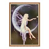 callm DIY 5D Diamond Painting, Home Decor Clearance Fairy Embroidery Painting 5D Diamond Cross Stitch Kit Picture Rhinestone Painting Arts Craft Supply Diamond Painting Kits for Adults (A)