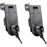 Adjustable Compression Latch, 35mmFlush Mount Panel Lock, Heavy Duty Zinc Alloy Electrical Cabinet Lock for Industrial Control Box, RV Storage, Boat Hatch - Vibration Resistant