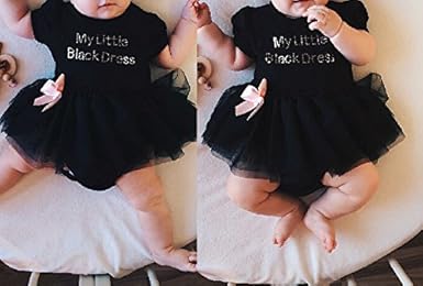 my first little black dress onesie