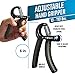 Hand Grip Workout Strengthener Kit (5 Pack) Adjustable Hand Exerciser (10-110 Lbs.) Finger Exerciser Finger Resistance Band Gel Ball