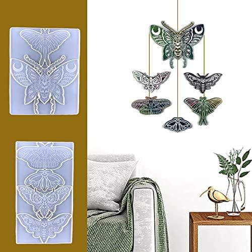 LSXUANCHU Resin Mold Large Resin Silicone Mold,Insect Moth,Butterfly