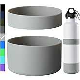 Miracredo 2 PCS Silicone Water Bottle Boot, Protective Silicone Sleeve, Anti-Slip Bottom Cover with Silicone Ring, BPA Free, Compatible with Simple Modern, Fit Iron Flask