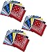 Funny Party Hats Bandanas Bulk - 36 Pack Cotton Paisley Bandanas