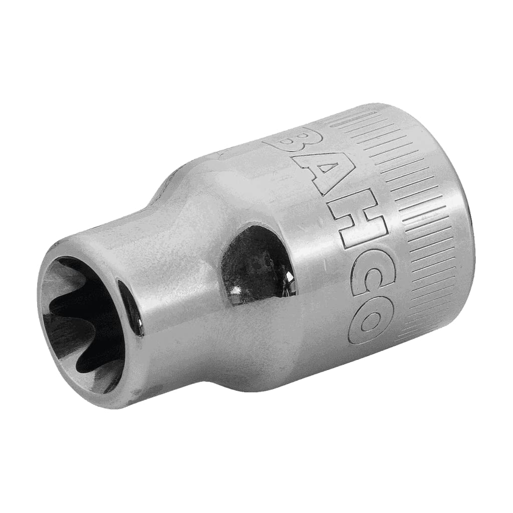 Bahco 7800TORX-E20 Torx Socket, Silver, 1/2-Inch