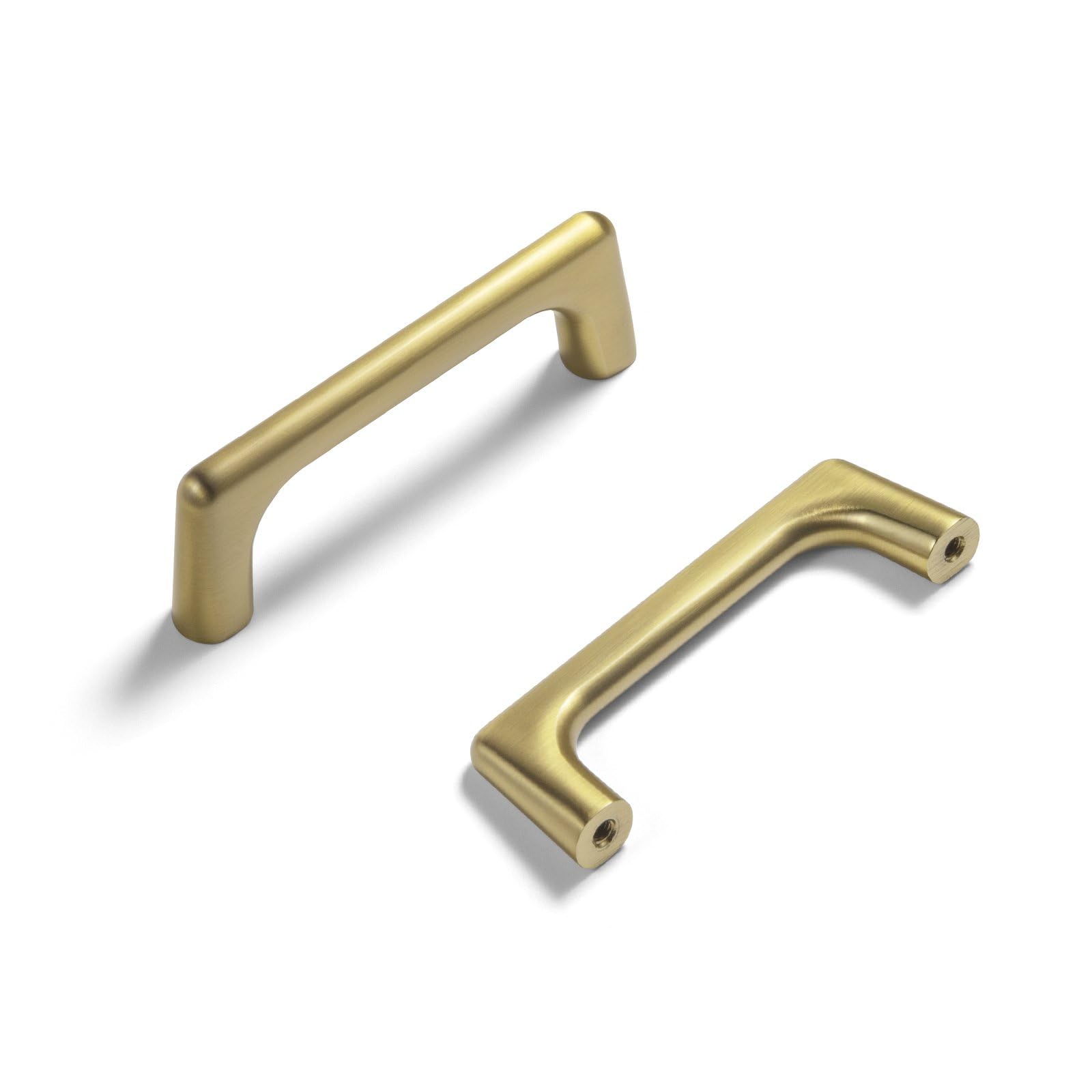 Goo-Ki Brushed Gold Cabinet Pulls with 3'' Hole