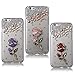 iPhone 6 Rhinestone Case Pink, Armybee(TM) Bling iPhone 6[4.7] Case Crystal Rhinestone Pink Rose Diamond Cover Skin For Girls (Fits: Apple iPhone 6 [4.7] only, Package Included: 1 HD Screen Protector Film) (Pink)