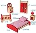 Dragon Drew Dollhouse Furniture - Dollhouse Accessories - Wooden Dollhouse Furniture Set (Bedroom Set)