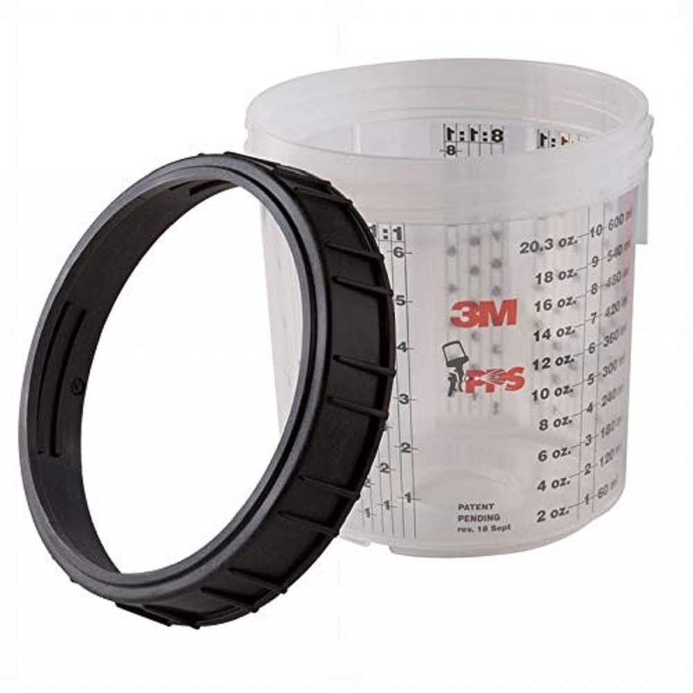 3M PPS Cup & Collar, Mini, 170 ml, 16115