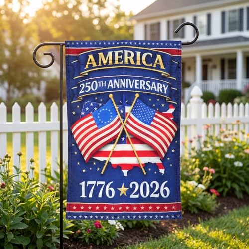 Housoutil 250th Anniversary USA Garden Flag