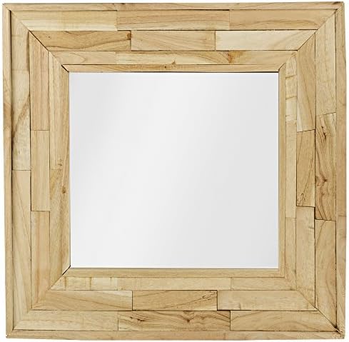 URBNLIVING SquareMirror with Wooden Frame