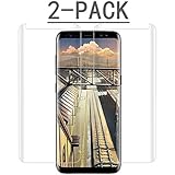 [2PACK] Galaxy S8 Clear Screen Protector,[Case Friendly][Anti-Fingerprint] Tempered Glass Screen Protector Compatible with Samsung Galaxy S8