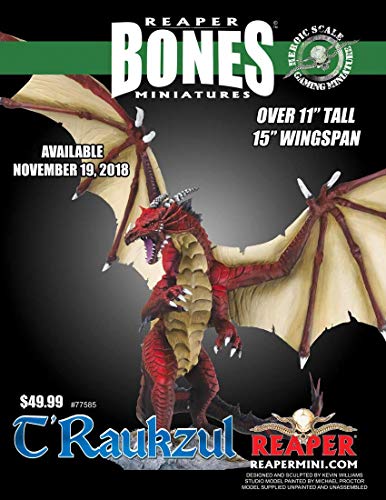 Dark Heaven: Bones T`Raukzul Heroic Scale Dragon Boxed Set (77585)