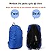 ayamaya Camping Backpack Rain Cover, 45-65L Waterproof Backpack Elastic Water Cover Rucksack Water-Resist Dustproof Cover for Hiking Camping Traveling -Blue