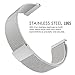 Garmin Vivoactive HR Watch Band, MoKo Milanese Loop Stainless Steel Mesh Replacement Bracelet Strap for Vivoactive HR Sports GPS Smart Watch with Unique Magnet Lock, No Buckle Needed, Silver