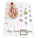 Baby Milestone Monthly Blanket | Premium Thick Fleece for Newborn, Toddler, Girl or Boy | Photography Backdrop for Pictures | Free Photography eBook Backdrop for Moms.