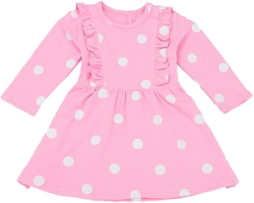 Amazon Co Jp 子供スカート 水玉 ワンピース 2歳 9歳 ドレス 定番 春 ピンク 130 服 ファッション小物