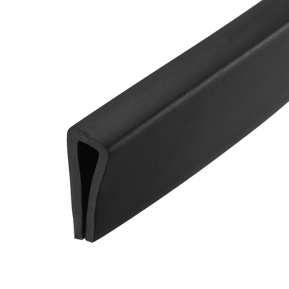 sourcing map Edge Trim U Seal Black Rubber Plastic U Channel Edge Protector Fits 3/32" - 9/64" Edge 10 Feet Length