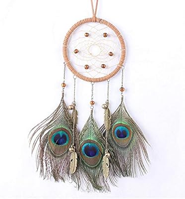 Dream Catchers Handmade Peacock Dream Catcher Wind Chimes Indian