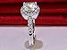 TenFit Jewelry 3 Carat VVS1 Simulated Diamond Engagement ring for Women silver Wedding Jewelry