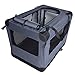 Dog Soft Crate 27 Inch Kennel for Pet Indoor Home & Outdoor Use - Soft Sided 3 Door Folding Travel Carrier with Straps - Arf Pets