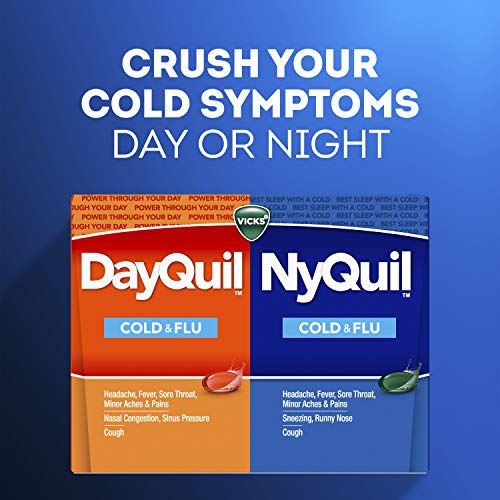 Vicks DayQuil and NyQuil Combo Pack, Cold & Flu Medicine, Powerful