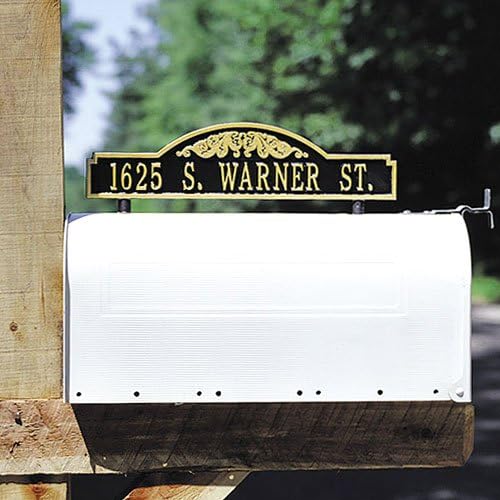 Scroll TwoSided Mailbox Address Marker Address Plaques