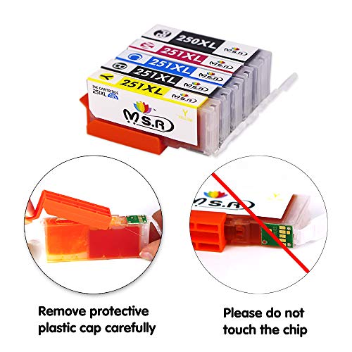 Ms.R Compatible Ink Cartridge Replacement for Canon PGI-250XL CLI-251XL,for Canon PIXMA MX922 MX920 MG7520 MG5520 MG6620 MG6320 MG5420 MG5522 IP7220 IP8720 MG5422 MG5620 IX6820 Printer Ink Cartridges - Thumbnail 2