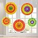 JOYIN 19 Packs Fiesta Party Decorations, Cinco De Mayo Fiesta Foil Balloons with Cactus & Avocado Balloons Hanging Paper Fans, Mexican Banner Tissue Pom Paper Flowers for Taco Birthday Party