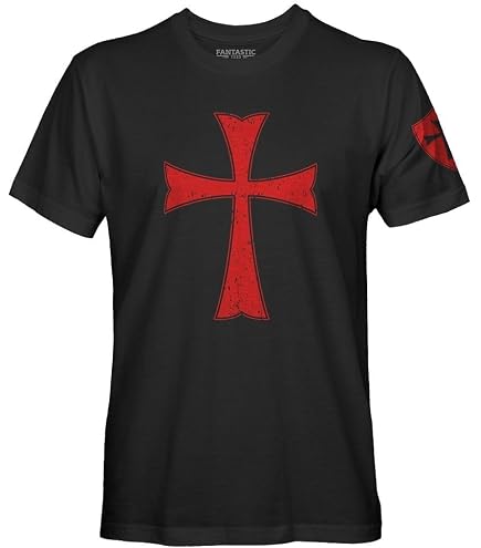 2-Pack Knights Templar Cross Decal - Die Cut Vinyl Sticker For Car, Laptop, Toolbox (4.25x4.25 Inches)