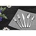 20 Piece Fine Flatware Set, Cutlery Sets Stainless Steel Mirror Polished with Dinner Knives, Forks and Spoons for Dessert & Dinner, Umite Chef Modern Eating Utensils Silverware Tableware Service for 4