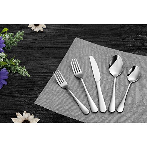 image for 48 Piece Silverware Set, Cutlery Kit Flatware Set Made of Premium Stai