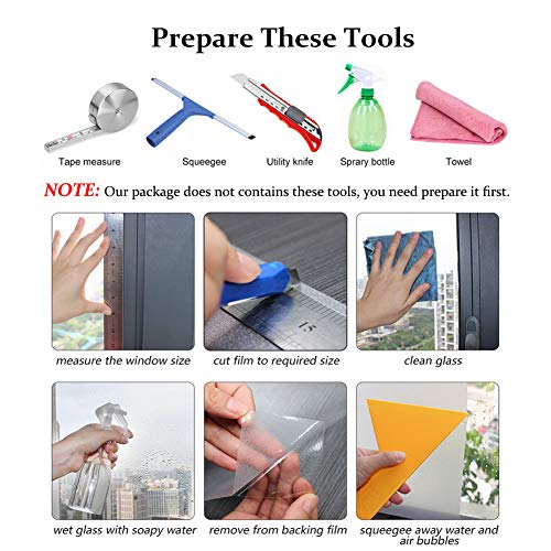 5 Control+Anti+UV+Privacy+Non+Adhesive+Black+Silver