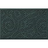 WaterHog Indoor/Outdoor Door Mat, 3' x 5', Made in USA, Durable & Skid-Resistant Front Door Rug, Decorative, Water-Trapping & Heavy-Duty Entryway Floor Mat For Your Home, Boxwood Collection, Evergreen