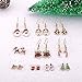 Christmas Stud Earring Set - 10 Pairs Hypoallergenic Christmas Gifts Holiday Festive Jewelry for Women Teens Girls Cute Dangle Earrings