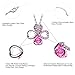 NEEMODA Necklace for Women Crystal Pendant Four-Leaf Clover Flower Jewelry Gifts for Her