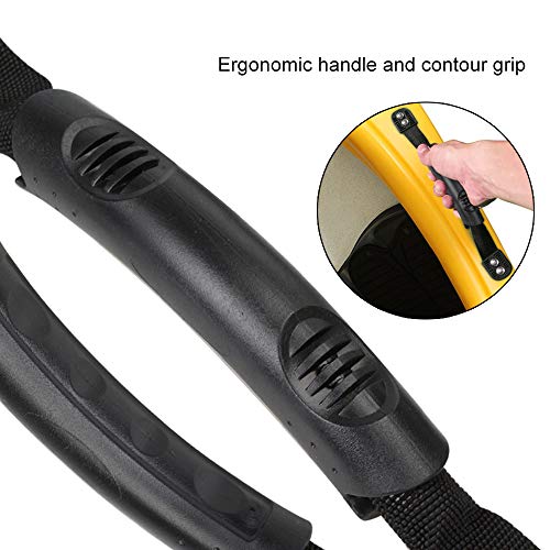 Boncas Replacement Kayak Side Mount Carry Handles with Hardware Soft Grip Handle Durable Webbing Heavy Duty Canoe Handle Kit (2 Pack)