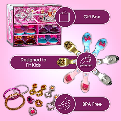 ToyVelt princess dress up shoes Dress Up & Pretend Play Set Includes