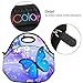 icolor Blue Butterfly Thermal Neoprene Waterproof Insulated Lunch Portable Carry Tote Picnic Storage Bag Lunch box - Bag